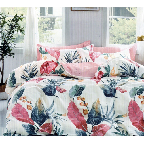 Pościel 220x200 Dwustronna Bawełna Satynowa Collection World Kwiaty