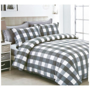 Pościel 220x200 Dwustronna Bawełna Satynowa Collection World Krata