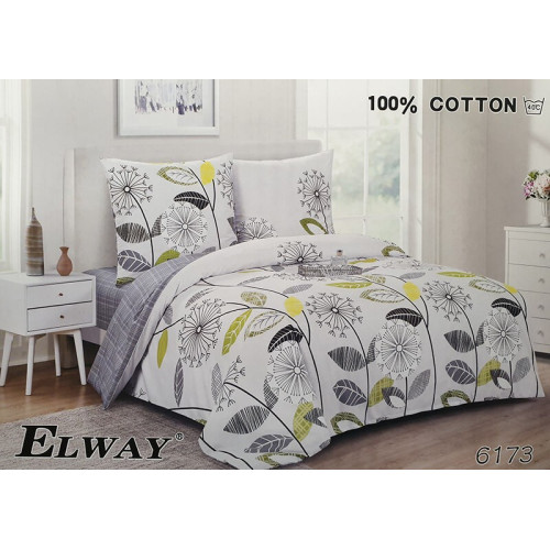 Pościel Dwustronna Bawełniana Elway 220/200 Kwiaty