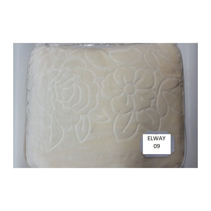 Koc Elway Gruby Tłoczony 200/240cm Ekri