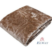 Koc Elway Gruby Tłoczony 200/240cm Beżowy