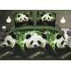 Pościel 3D Satyna Bawełniana 220/200 4cz Panda