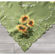 Bieżniki /Serwety Zielone Haftowane Słoneczniki
