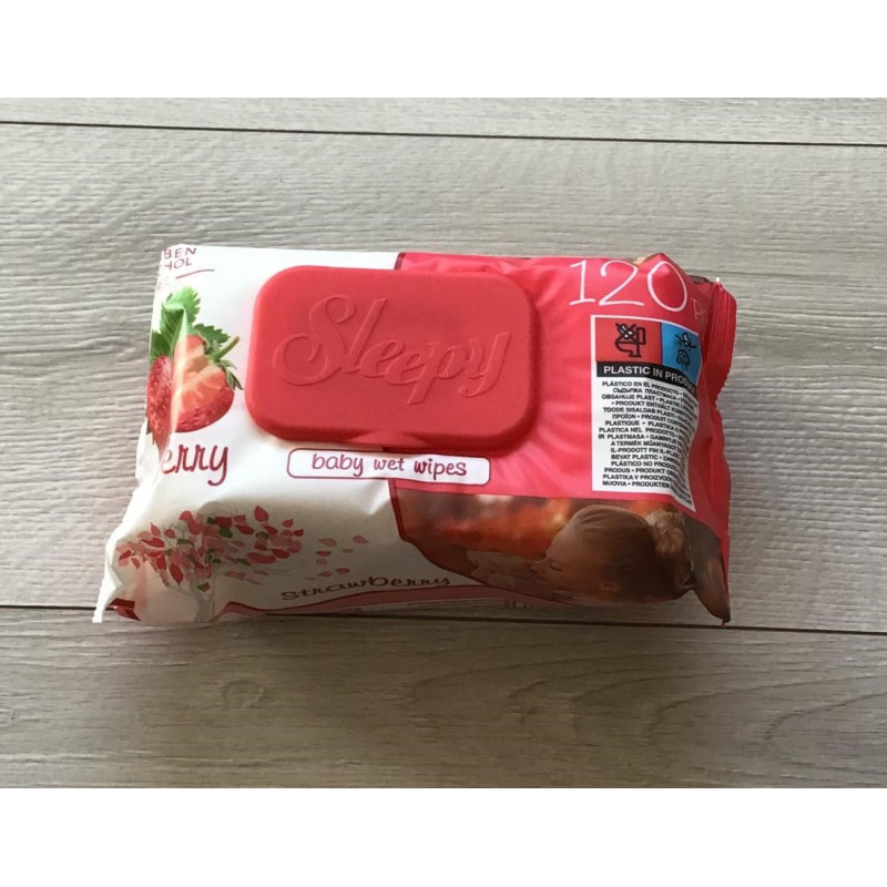 Chusteczki Nawilżane Sleepy 120szt Truskawka