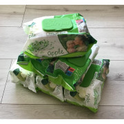 Chusteczki Nawilżane Sleepy 12x120szt Zielone Jabłuszko