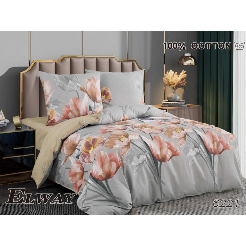 Pościel Dwustronna Bawełniana Elway 220/200 Kwiaty