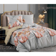 Pościel Dwustronna Bawełniana Elway 220/200 Kwiaty