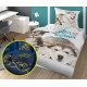 Pościel Fluorescencyjna 100% Bawełna 160x200cm 2cz Pies i Kot