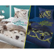 Pościel Fluorescencyjna 100% Bawełna 160x200cm 2cz Pies i Kot