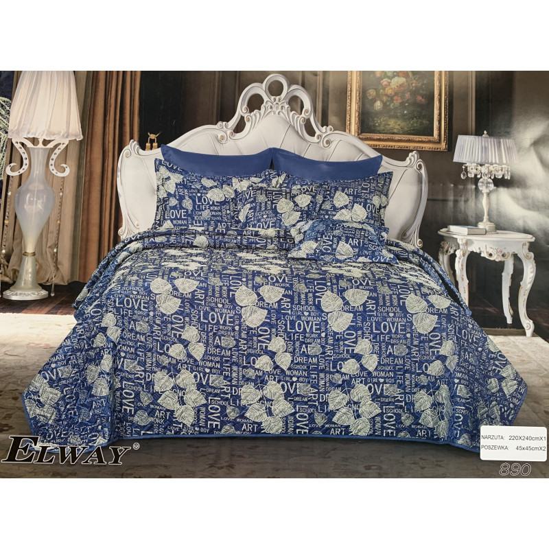 Narzuta Satynowa Elway 220x240 Cm Z Poszewkami