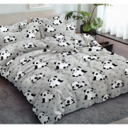 Pościel 3D Satyna Bawełniana 140/200 2cz Panda