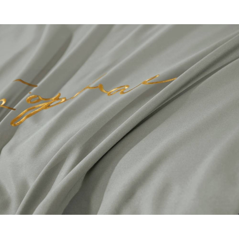 Pościel Mikrofibra Cotton World Z Haftem 160x200 3cz Szary