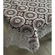 Obrus Z Gipiury Biały Cały koronkowy