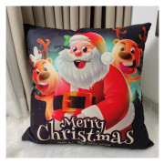 Poszewka Welurowa Świąteczna 40x40cm Mikołaj