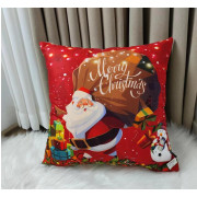 Poszewka Welurowa Świąteczna 40x40cm Mikołaj