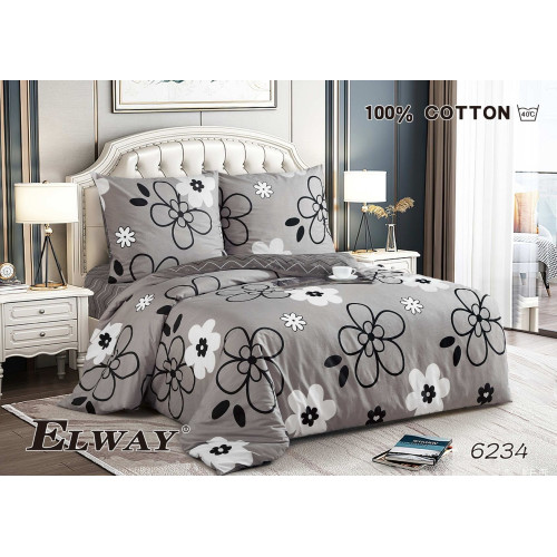 Pościel Dwustronna Bawełniana Elway 220/200 Kwiaty