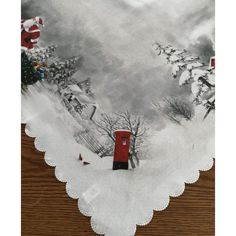 Obrus Świąteczny Z Metalizowaną Nitką Zima