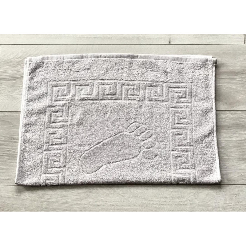 Ręcznik Dywanik Łazienkowy Stopki 50x70 Jasny Szary