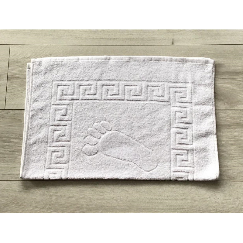 Ręcznik Dywanik Łazienkowy Stopki 50x70 Biały