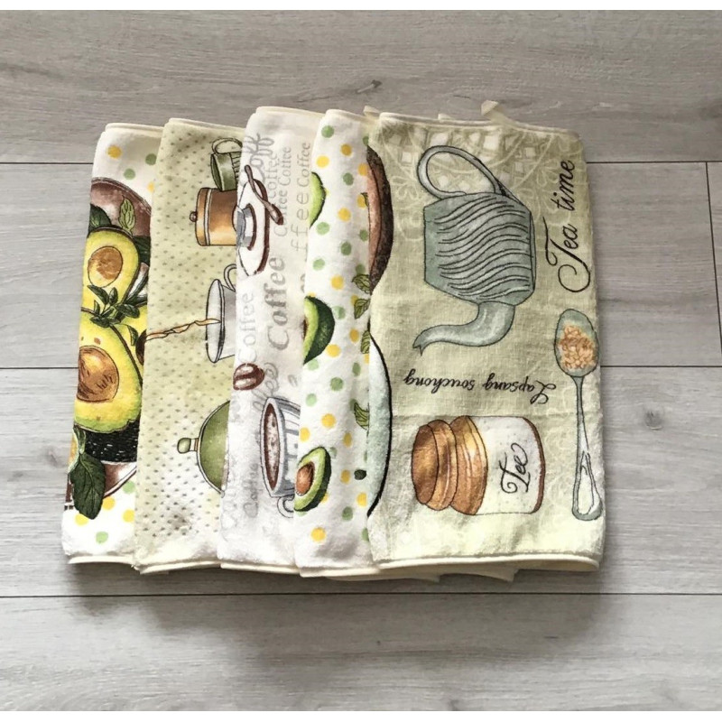 Ręczniki Mikrofibra Z Zawieszką 40x60cm Kpl 5 szt Mix Wzorów