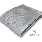 Koc Elway Gruby Tłoczony 200/240cm Jasny Szary