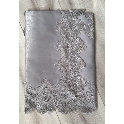 Bieżniki/Serwety Obszyte Gipiurą Szare