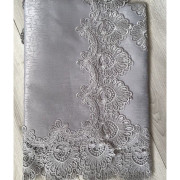 Bieżniki/Serwety Obszyte Gipiurą Szare