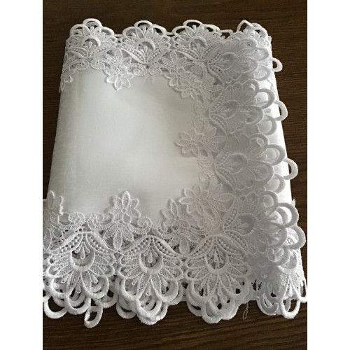 Bieżnik Biały Obszyty Gipiurą