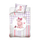 Pościel Bawełniana Dwustronna Do Łóżeczka 100x135 Hipcia Z Kokardką