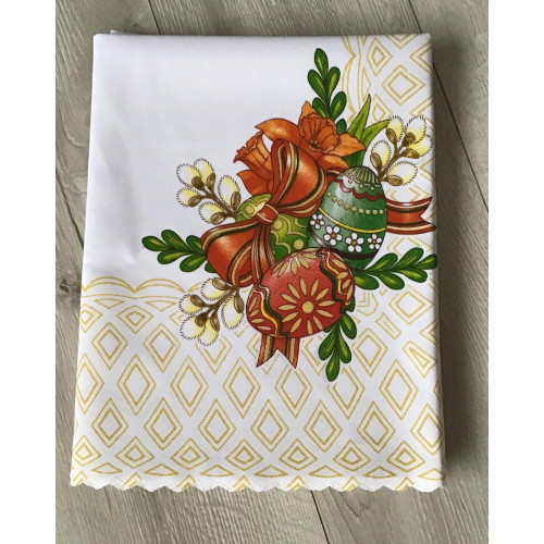 Obrus Świąteczny Z Nadrukiem Wielkanocnym Pisanki