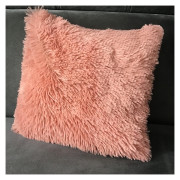 Poszewka Dekoracyjna 40x40cm Włochacz Pudrowy Róż