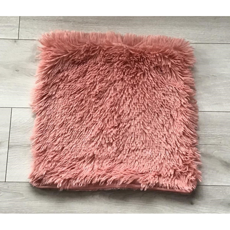 Poszewka Dekoracyjna 40x40cm Włochacz Pudrowy Róż