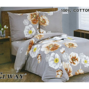 Pościel Bawełniana Dwustronna Elway 160/200 Kwiaty