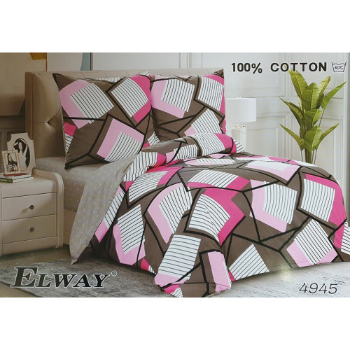 Pościel Bawełniana Dwustronna Elway 160/200 Grafika