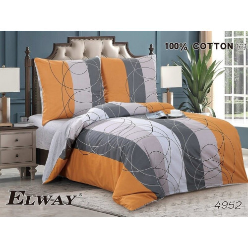 Pościel Bawełniana Dwustronna Elway 160/200 Grafika