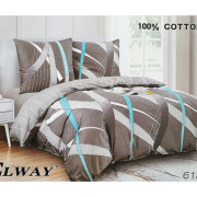 Pościel Dwustronna Bawełniana Elway 220/200 Grafika