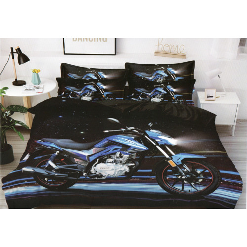 Pościel 3D Satyna Bawełniana 160/200 4cz Motor