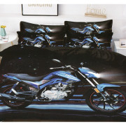 Pościel 3D Satyna Bawełniana 160/200 4cz Motor