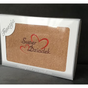 Ręcznik Kąpielowy Bawełniany 70/140 Z Haftem Dla Dziadka Kartonik