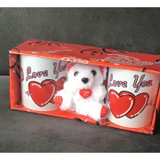 Zestaw 2 Kubków Ceramicznych Z Misiem Prezent Dla Zakochanych