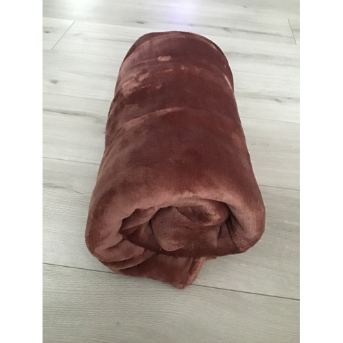 Koce Z Mikrofibry 150x200cm Bordowo/Różowy