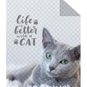 Narzuta Młodzieżowa Kot 170x210cm Detexpol