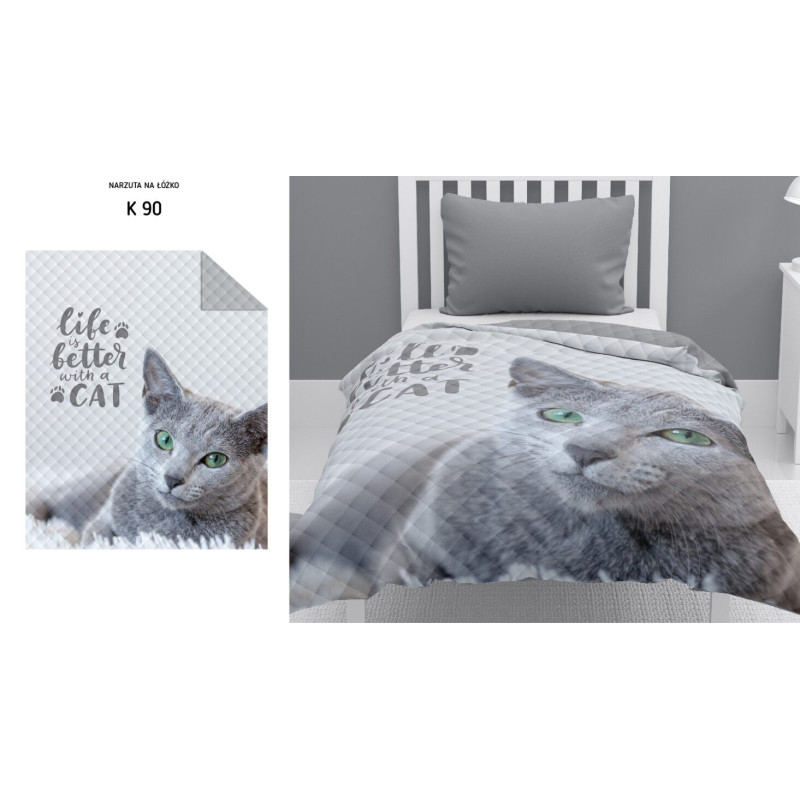 Narzuta Młodzieżowa Kot 170x210cm Detexpol