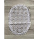 Serwetka Owalna 30x45 Koronkowa Biała