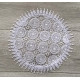 Serwetka Okrągła Koronkowa Biała