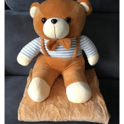 Koc Maskotka 2 W 1 Poduszka Miś Z Muszką