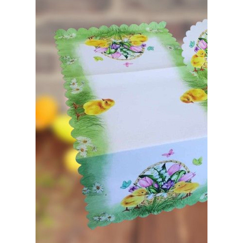 Bieżniki/Serwety Drukowane Świąteczne Wielkanocne Kurczaczki