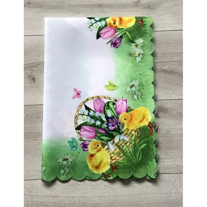 Bieżniki/Serwety Drukowane Świąteczne Wielkanocne Kurczaczki