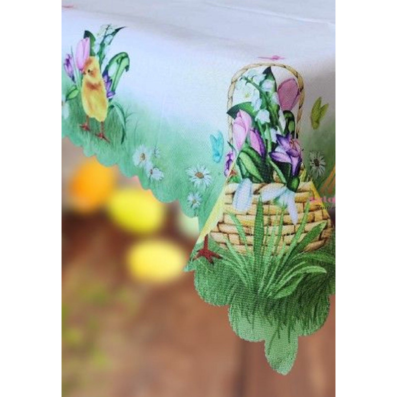 Obrus Drukowany Świąteczny Wielkanocny Kurczaczki