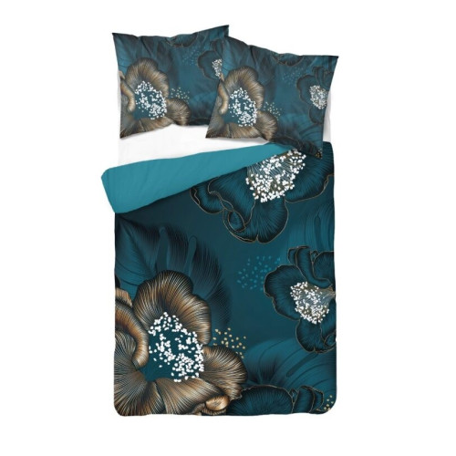 Pościel Satynowa Z Mikrowłókna 160x200 3cz Detexpol Kwiaty